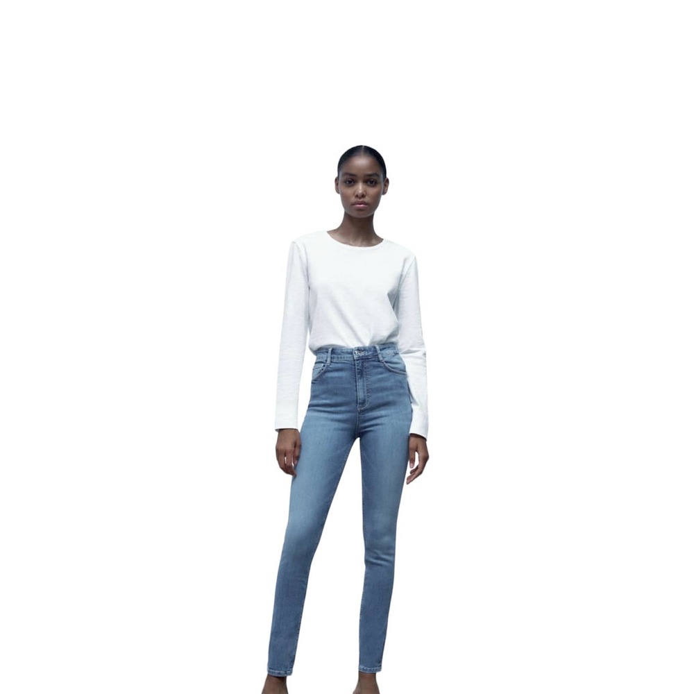 Zara High Rise Vintage Skinny Jeans 6